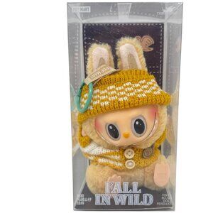 Pop Mart Labubu Clothing – Yellow Cardigan & Yellow Beanie Outfit